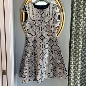 Nanette Lepore Snakeskin Print Sleeveless Dress